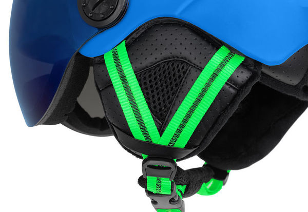 Dětská lyžařská helma Etape Rider Pro Light modrá/zelená mat 2330938 25/26