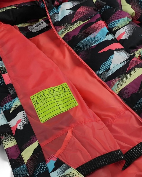 Dětská bunda Spyder Zadie Synthetic Down Jacket Multi Mountain Print 38SJ025401-MMP 25/26