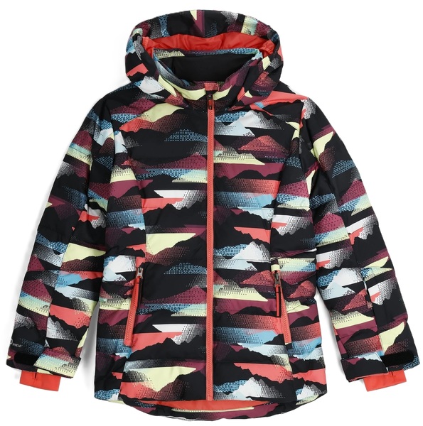 Dětská bunda Spyder Zadie Synthetic Down Jacket Multi Mountain Print 38SJ025401-MMP 25/26