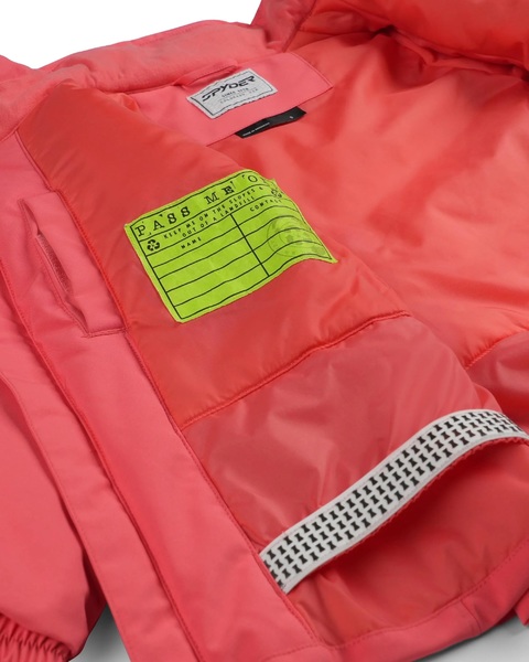 Dětská bunda Spyder Lola Jacket Coral Haze 38SJ075402-CRH 25/26