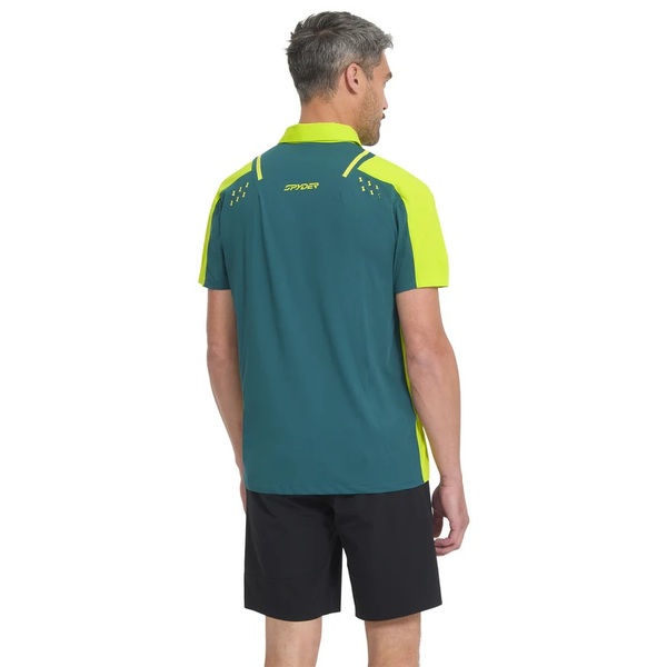 Pánské Polo triko Spyder Pinnacle Short Sleeve Polo Lime 38A011600-LIM 26/27
