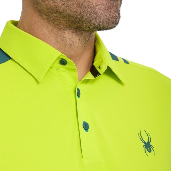 Pánské Polo triko Spyder Pinnacle Short Sleeve Polo Lime 38A011600-LIM 26/27