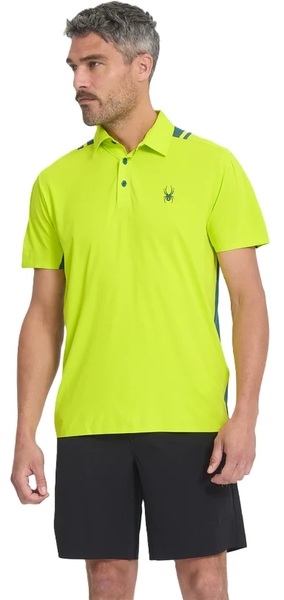 Pánské Polo triko Spyder Pinnacle Short Sleeve Polo Lime 38A011600-LIM 26/27