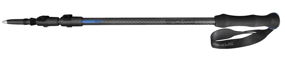 Trekingové karbonévé hole Spokey Atomi Grey/Blue K944821 26/27