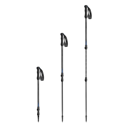 Trekingové karbonévé hole Spokey Atomi Grey/Blue K944821 26/27