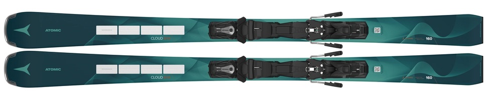 Dámské lyže Atomic Cloud Q14 Revoshock S + MI 12 GW Petrol AASS03520 25/26