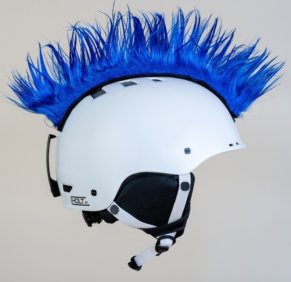 Crazy Uši číro na helmu Wiggystyle Mohawk Dark Blue 25/26