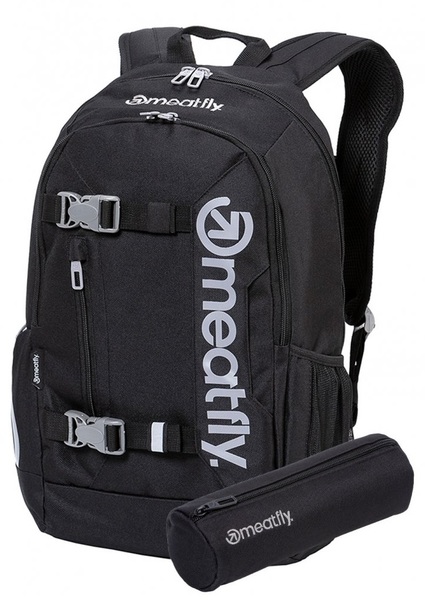 Batoh Meatfly Basejumper Black 22 L + penál zdarma 25/26