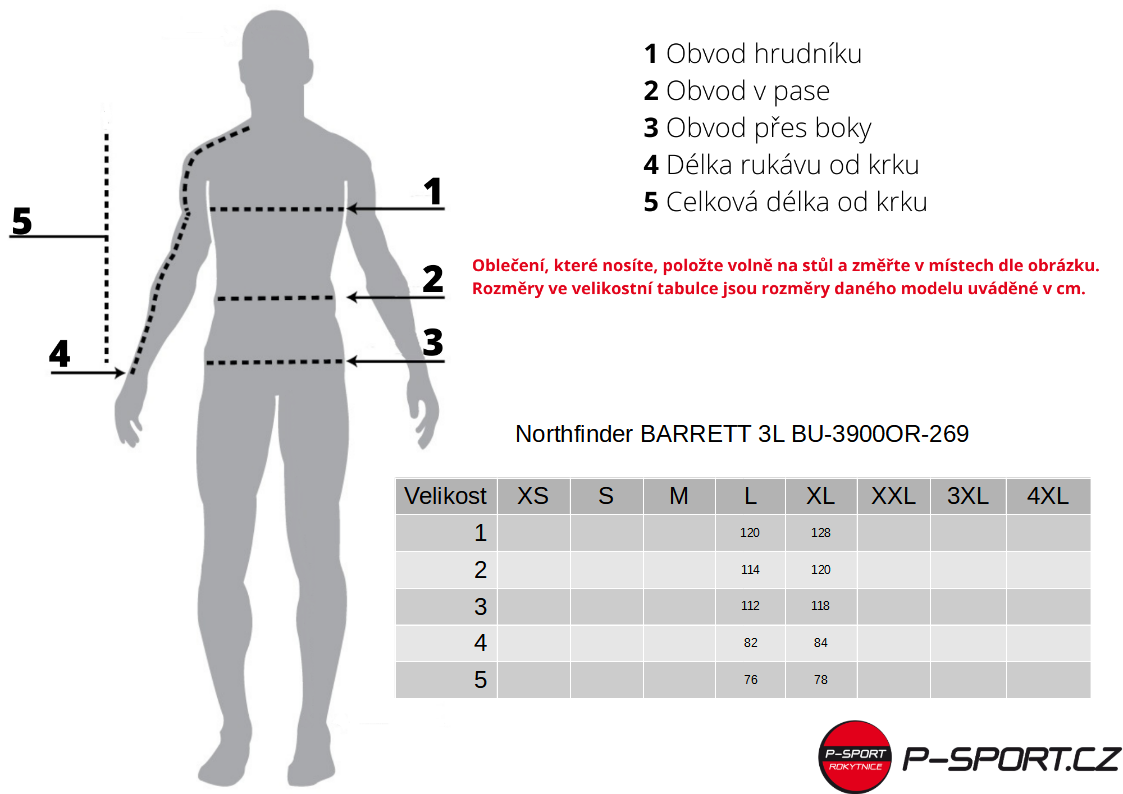 bunda Northfinder BARRETT 3L 