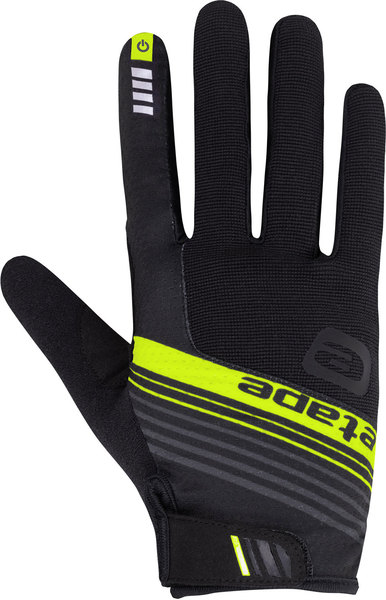 Pánské rukavice na kolo Etape Spring+ černá/žlutá fluo 2103916 25/26