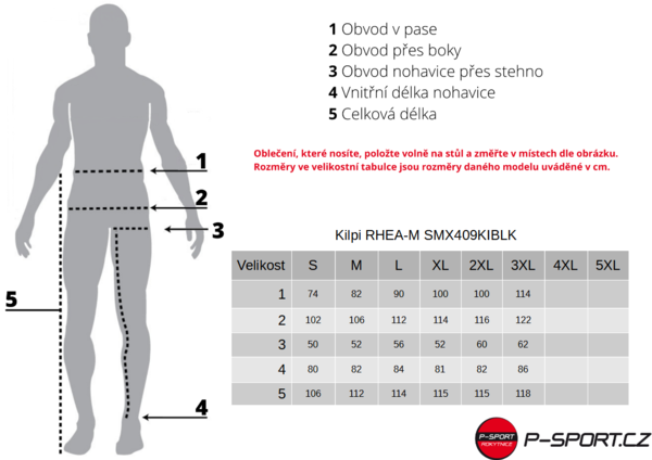 Pánské softshellové lyžařské kalhoty Kilpi RHEA-M černá SM0409KIBLK 