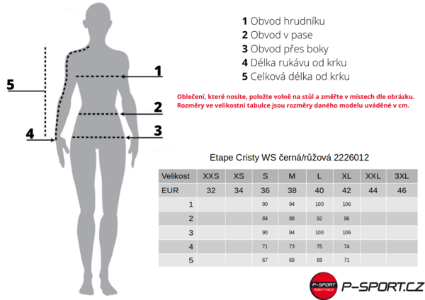 Dámská bunda Etape Cristy WS černá/růžová 2226012 25/26