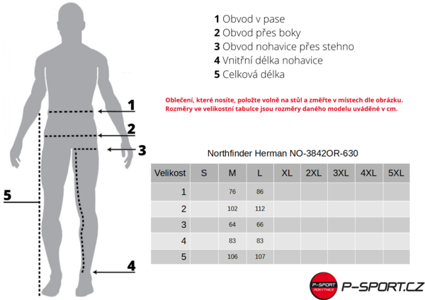 Pánské kalhoty Northfinder Herman NO-3842OR-630 Inkblue/Black 25/26