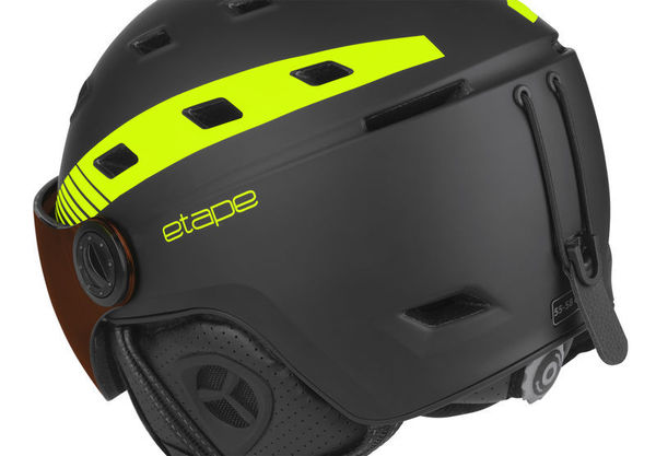 Lyžařská helma Etape DAVOS PRO černá/žlutá fluo mat 2332116 25/26