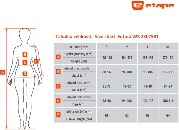 Dámská bunda Etape Futura WS černá/mint 2307581 25/26
