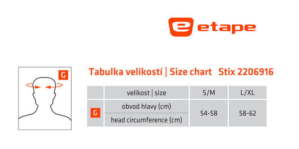 Čelenka Etape STIX žlutá fluo/černá 2306961 25/26