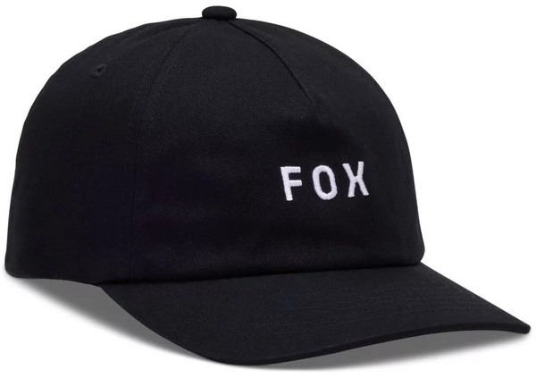 Kšiltovka Fox Wordmark Adjustable Hat Black/White 31637-018 25/26