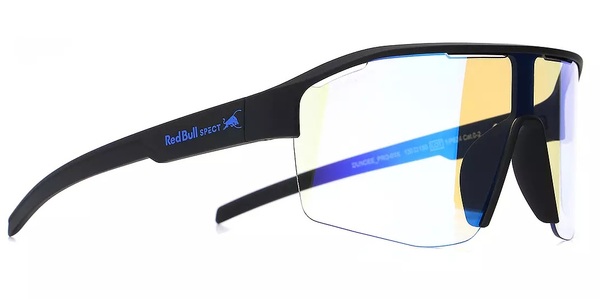 Sluneční brýle Red Bull Spect Dundee Pro-01X Black/Photochromic Blue Mirror Cat. S0-S2 26/27
