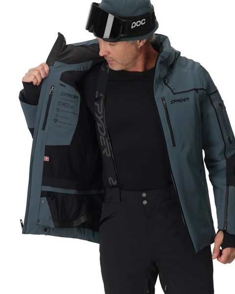 Pánská bunda Spyder Pinnacle Jacket Slate Blue 38SA073500-SLB 25/26