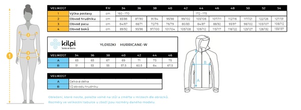 Dámská outdoorová bunda Kilpi HURRICANE-W Tmavě modrá YL0102KIDBL 25/26