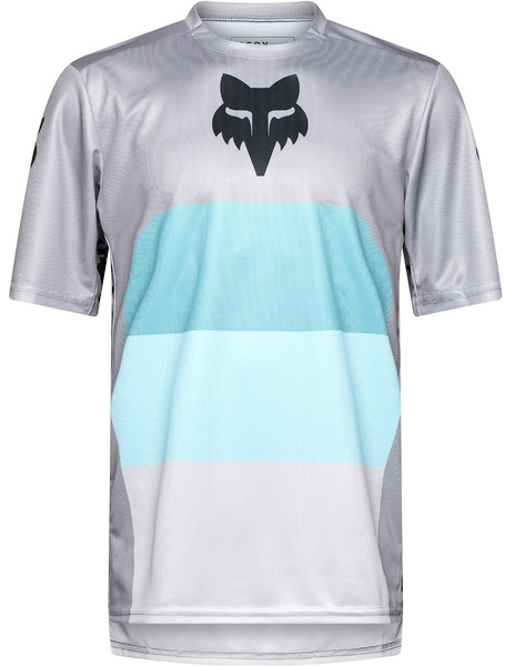 Pánský cyklo dres Fox Ranger SS Jersey Grid Steel Grey 33414-172 25/26