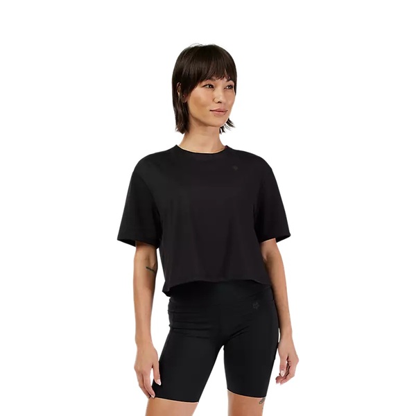 Dámské triko Fox W Forums Ss Tech Tee Crop Black 33594-001 25/26