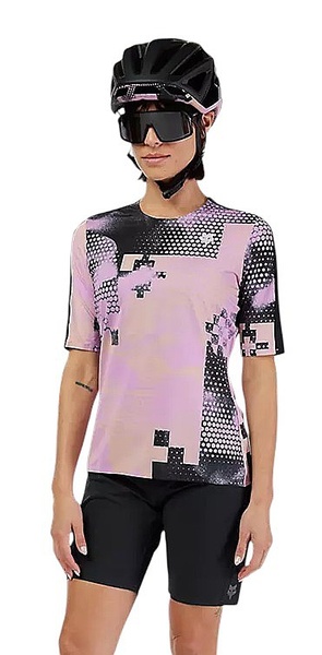 Dámský cyklistický Dres Fox W Flexair Ascent SS Pulse Jersey Dusty Rose 33685-345 25/26