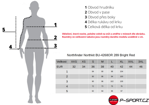 Dámská sbalitelná Bunda Northfinder Northkit BU-4268OR 682 Dark Coral 25/26