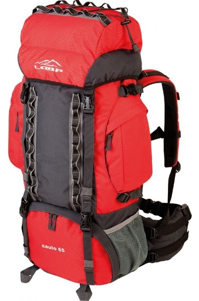 Turistický batoh Loap  SAULO 65 BE1706-G19T Red/Grey 25/26