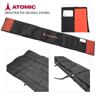 Vak na lyže Atomic Redster Ski Bag 3 Pairs 185 cm Black/Red AL5034720 25/26