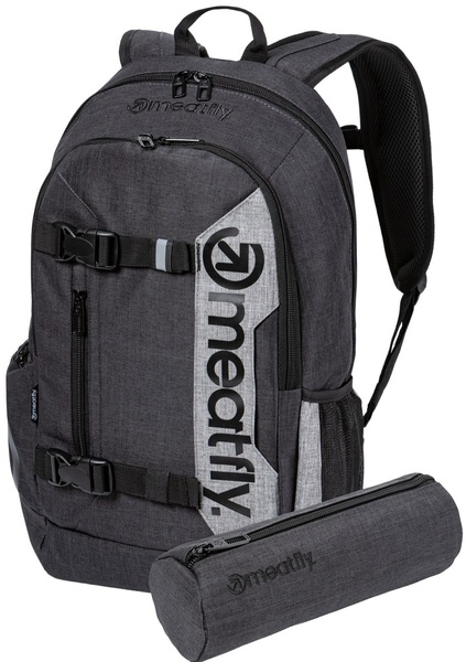 Batoh Meatfly Basejumper Charcoal Heather/Grey Heather 22 L + PENÁL ZDARMA 25/26