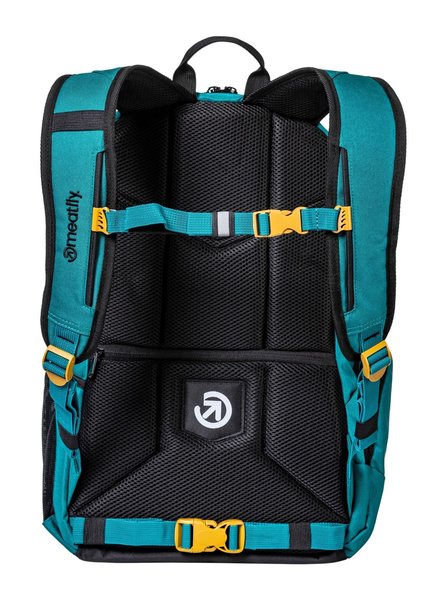 Školní Batoh Meatfly Basejumper Dark Jade/Black 22 L + penál zdarma 25/26