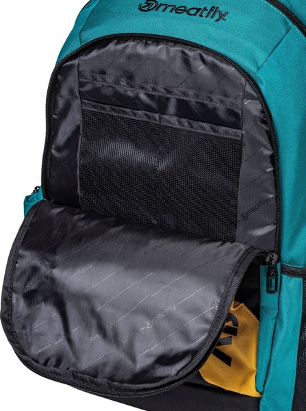Školní Batoh Meatfly Basejumper Dark Jade/Black 22 L + penál zdarma 25/26