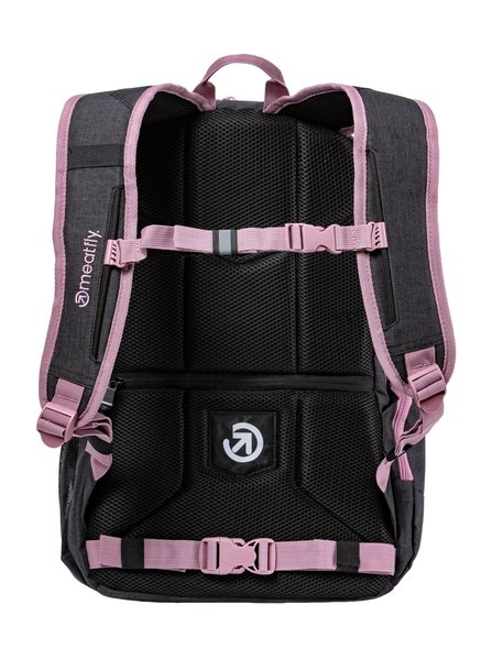 Batoh Meatfly Basejumper Pink/Charcoal Heather 22 L + PENÁL ZDARMA 25/26
