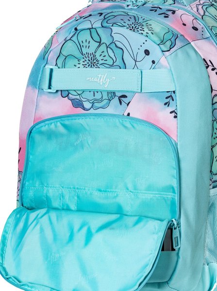 Batoh Meatfly Exile Mint Flowers 24 L + penál zdarma 25/26