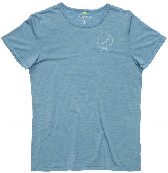 Dámské merino triko Devold Active Spring Tee WMN Skyblue GO 293 290 D 247A 25/26 