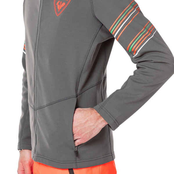 Pánská mikina Rossignol Classique Clim Hero Onyx Grey RLMML18-23N 25/26