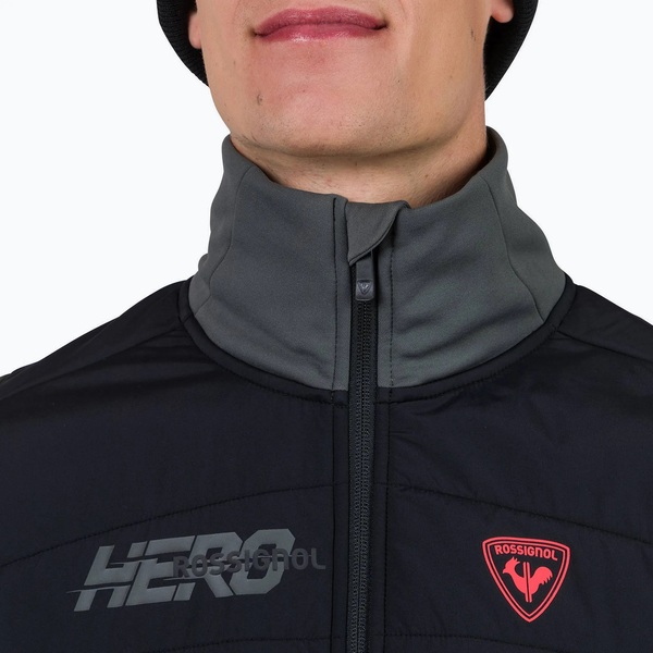 Pánská mikina Rossignol New Hero Classique Hybrid Clim Onyx Grey RLNML18-23N 25/26