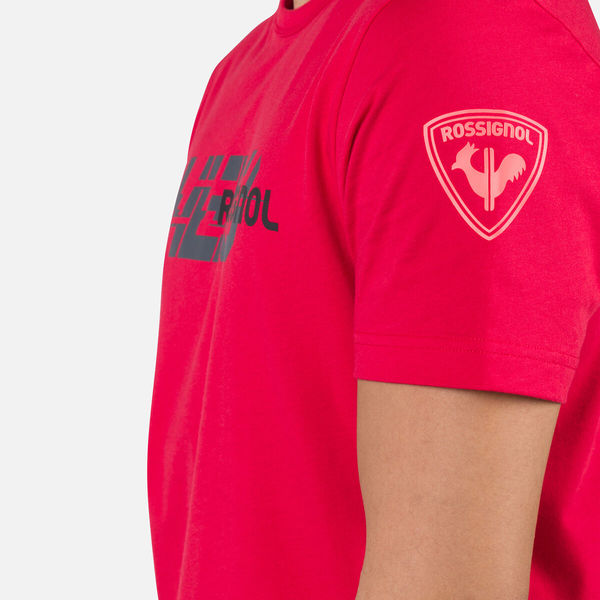 Pánské triko Rossignol New Hero Graphic Tee Sports Red RLNMY01-301 25/26