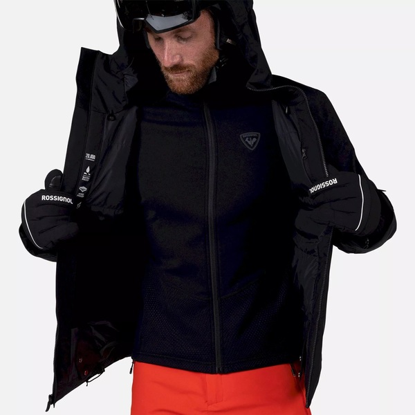 Pánská bunda Rossignol Rochrun Insulated Ski Jacket Men's Black RLOMJ23-200 25/26
