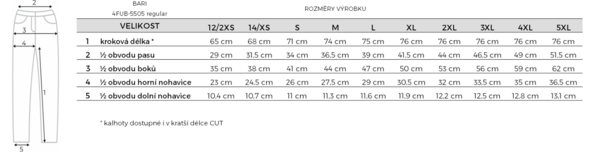 Termo kalhoty O´style Bari 4FUB-5505 černé 25/26