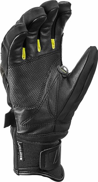 Rukavice Leki Race Coach C-Tech S Black/Ice Lemon 652807301 25/26