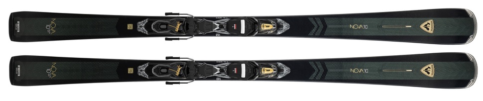 Dámské lyže Rossignol Nova 10 (Xpress) + Xpress W 11 GW B83 Black Gold RRNPS02 25/26