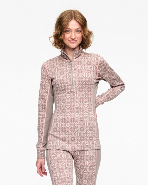 Dámské Merino Triko Kari Traa Rose H/Z Taupe 622691 25/26