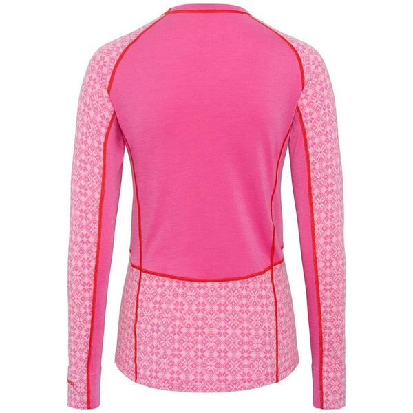 Dámské funkční merino triko Kari Traa Rose Light Ls Bright Pink 611364 25/26