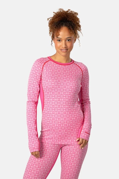 Dámské funkční merino triko Kari Traa Rose Light Ls Bright Pink 611364 25/26
