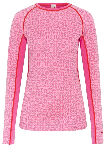 Dámské funkční merino triko Kari Traa Rose Light Ls Bright Pink 611364 25/26