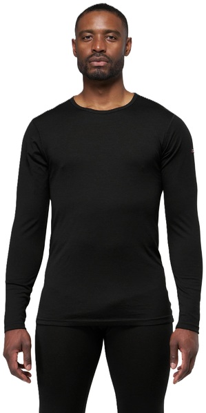 Pánské lehké vlněné triko Devold Breeze Merino 150 Shirt Man GO 180 221 A 950A Black 26/27