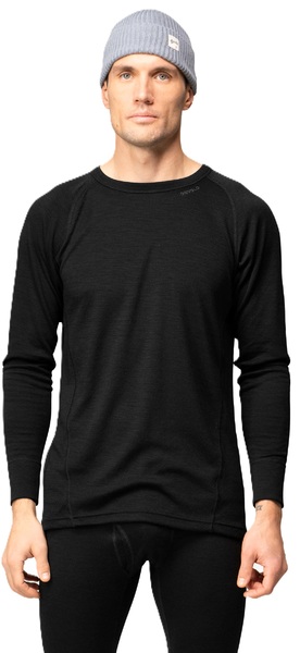 Pánské dvouvrstvé termo triko Devold Duo Active Merino 205 Shirt Man GO 237 224 A 952A Black 26/27