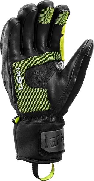 Rukavice Leki Griffin Pro 3D black-lime-white 653843303 25/26